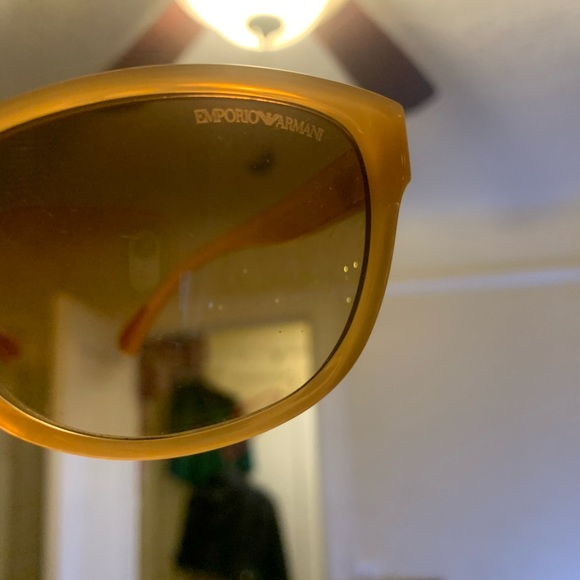 EMPIRIO ARMANI Golden Sunglasses main image 6